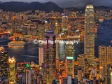C-009 - Victoria Harbor and Hong Kong by Night