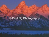 CWY-005 - Winter Sunrise, the Teton Range